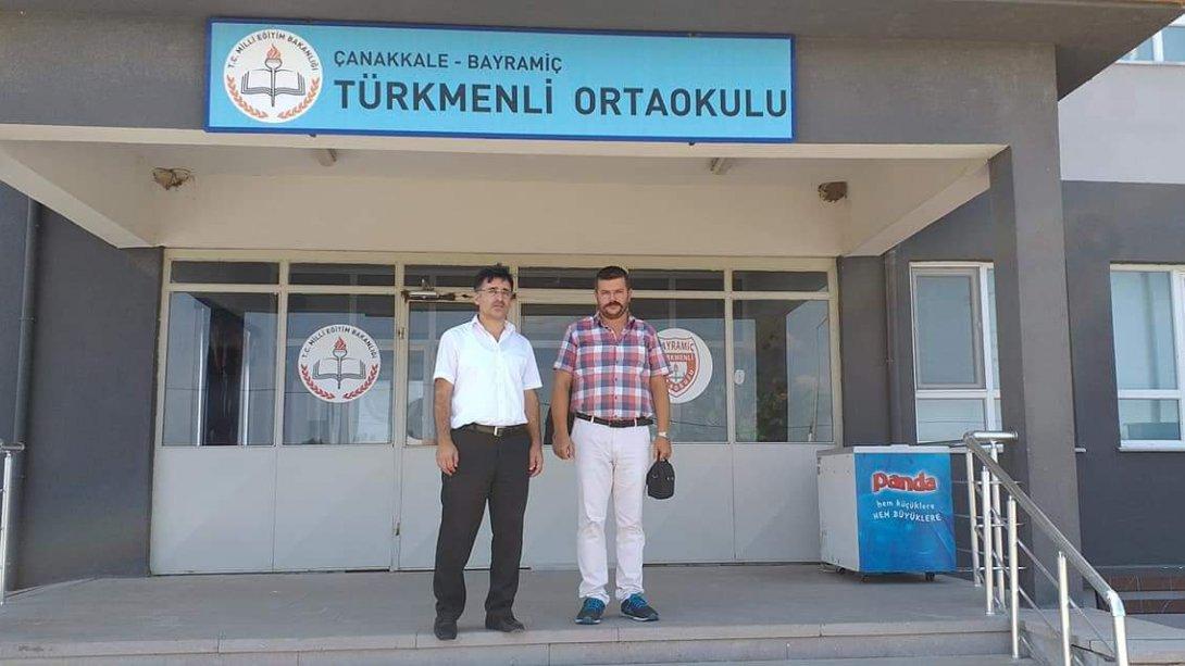 İlçe Milli Eğitim Müdürü Mehmet ETİK Türkmenli İlkokulu ve Ortaokulunu Ziyaret Etti