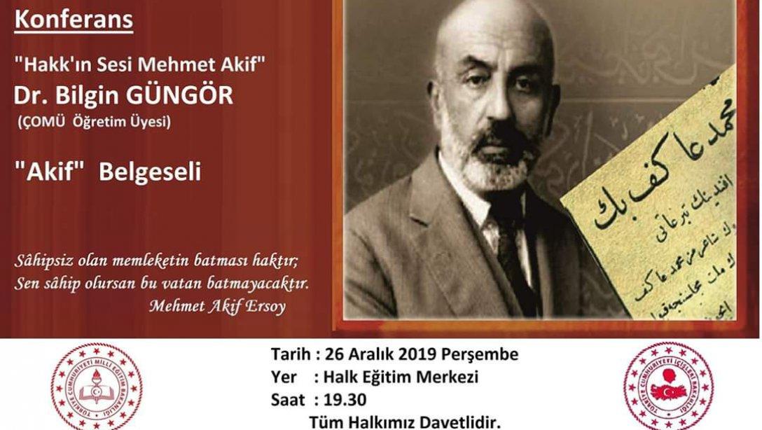 Mehmet Akif Ersoy'u Anma Haftası Etkinlikleri