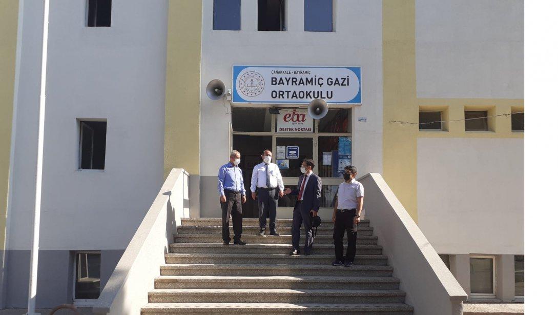 İlçe Milli Eğitim Müdürümüz Mehmet ETİK Gazi Ortaokulu'nu ziyaret etti