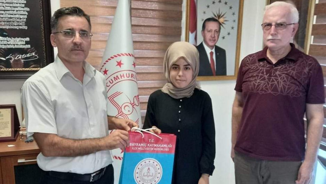 Bayramiç Anadolu İmam Hatip Lisesi Öğrencimizin Başarısı