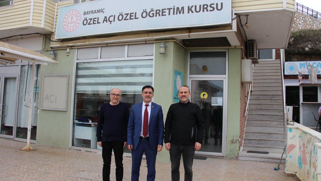 İlçe Milli Eğitim Müdürümüz Mehmet ETİK, Özel Açı Özel Öğretim Kursunu Ziyaret Etti