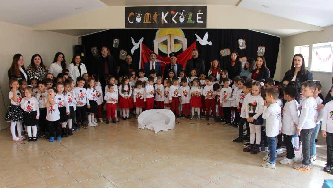 18 Mart Anaokulu'nda Şehitleri Anma Günü ve Çanakkale Deniz Zaferi Programı Yapıldı