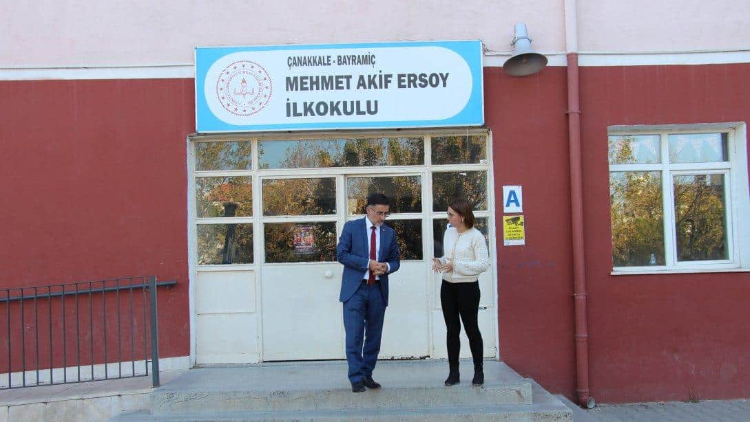 İlçe Milli Eğitim Müdürümüz Mehmet ETİK, Mehmet Akif Ersoy İlkokulu'nu Ziyaret Etti