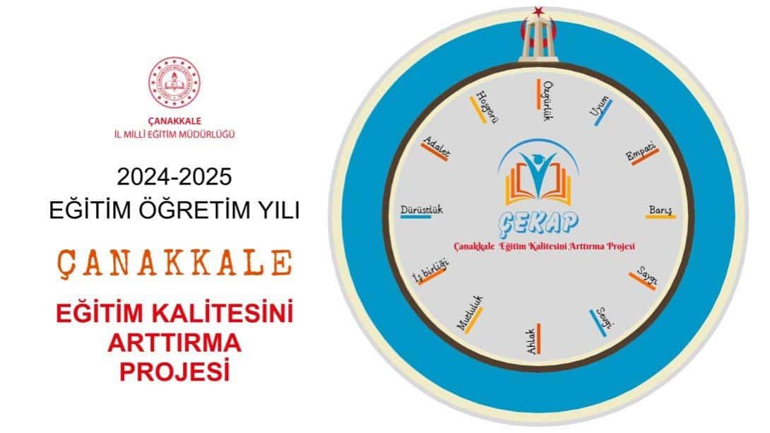 ÇANAKKALE EĞİTİM KALİTESİNİ ARTTIRMA PROJESİ KILAVUZU YAYINLANDI